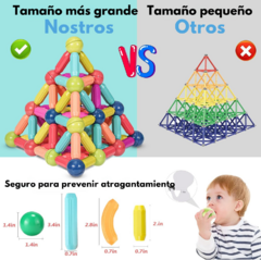 MagniPlay - Juego Magnético de Construcción Perfecto para Peques en internet