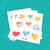 Stickers - Amor em Post-its