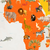 Papel de Parede Painel - Mapa Seres da Terra - Tons Coloridos - loja online