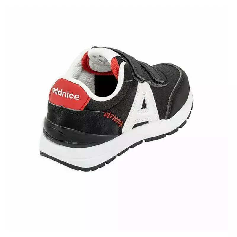 Zapatilla Addnice Los Angeles II Velcro Negro Rojo