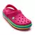 CROCS CROCBAND NIÑOS RAINBOW FUCSIA VERDE