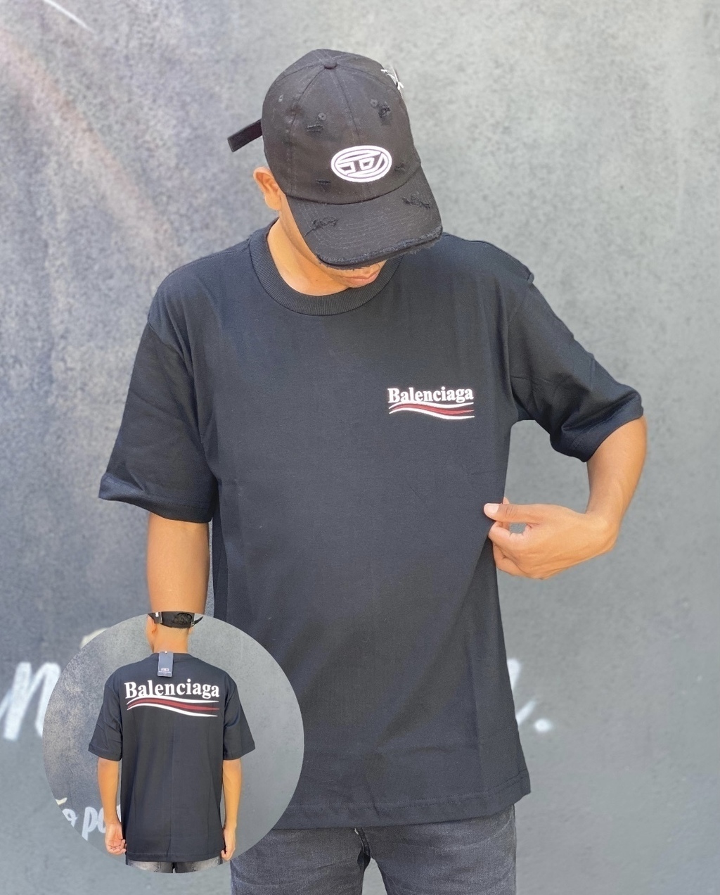 Camiseta Over Size BALENCIAGA Virtude Outlet