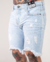 Bermuda Jeans Destroyer Azul Clara – Degrant - comprar online