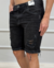 Bermuda Jeans Preta Estonada Destroyer – Degrant - comprar online