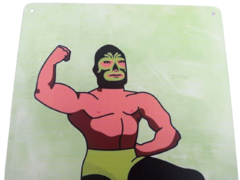 Cartel Metálico El Luchador - comprar en línea