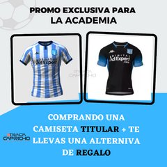 PROMO EXCLUSIVA ACADEMIA - ¡CAMISETA TITULAR + ALTERNATIVA DE REGALO!