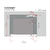 Imagen de Sistema corredizo con riel oculto de 1100 mm. para puertas de paso Offscreen System