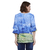 Blusa ampla de crepe e mangas bufantes "Paisagem azul" Vincent Van Gogh - Usoarte