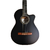 Guitarra La Alpujarra 85KPSYNM Fishman Tapa Negra Mate Corte - comprar online