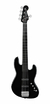 Bajo Squier Jazz Bass Deluxe Activo 5 Cuerdas Color Negro