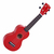 Ukelele Soprano Mahalo R1 Colores Rainbow Series Con Funda Original Madera Sengon Laqueado Cuerdas Aquila Estudio