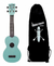 Ukulele Kala Ka-swg Soprano Resiste Al Agua Con Funda