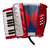 Acordeon Heimond St-104 8 Bajos 17 Teclas Para Ninos - Rojo