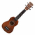 Ukelele Soprano Leonard Uk15 Sparkle Brillante Con Funda Original Cuerpo Tradicional De Sengon Cuerdas Nylon Mango Caoba