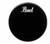 Parche Para Bombo Pearl Pth-20pl Protone De 20 Pulgadas Color Negro Con Logo Pearl Blanco - Resonante