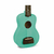 Kohala Ukulele Tiki Ukelele Soprano Verde Kt-ssg