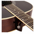 Guitarra Acustica Vintage V300 Flok con Funda Vintage Sunburst