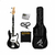 Combo de Bajo Electrico Aston Reed EBS100-20 y Amplificador de 15 Watts Con Funda y Cable - Negro