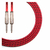 Cable instrumento KWC 203 Iron 1/4 Plug a 1/4 Plug mallado 3 mts Color Rojo