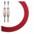 Cable instrumento KWC 203 Iron 1/4 Plug a 1/4 Plug mallado 3 mts Color Rojo