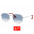 RAY BAN SCUDERIA FERRARI HEXAGONAL PLATEADO AZUL DEGRADE