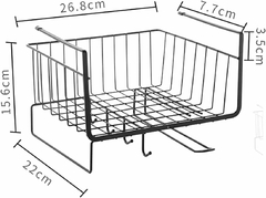 Organizador Estante Alacena Colgante 3 Soporte Rollo Gancho Metalico - tienda online