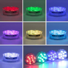 Imagen de Luz Led Multicolor Sumergible Pileta Pecera Control Remoto