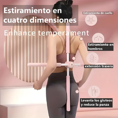 Barra De Pilates Palo Yoga Corrector De Postura Elongación - AFSTORE