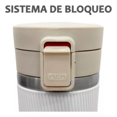 Vaso Térmico Café Con Filtro Tapa Botón Seguro Antiderrame - AFSTORE