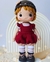 Receita Boneca Anna Vestido Vermelho Amigurumi - PDF