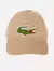 Boné Lacoste Gabardine Big Croc Bege