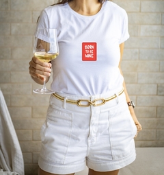 T-shirt Born to be wine na internet