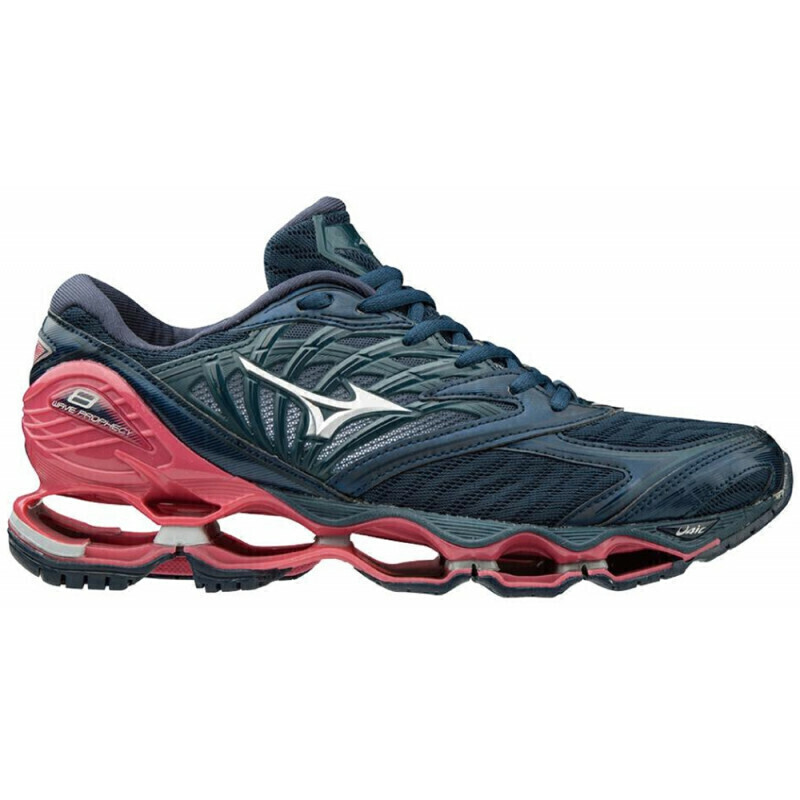 Tenis Mizuno Prophecy 8 Azul e Rosa Salmao YS STORE
