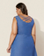 Vestido Plus Size Jeans Regata