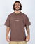 Camiseta Oversized Premium Live The New Marrom