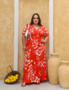 Vestido Folhas Plus Size