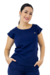 Blusa Scrub Feminina Manga Curta Muscle Tee Azul Marinho