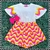 Conjunto Infantil Momi Verão Com Short e Blusa Ondas Coloridas