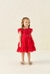 VESTIDO VERMELHO MANGA CURTA TULE COM LAÇO DECORATIVO STRASS MENINA PETIT CHERIE na internet