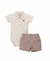 Conjunto Body + Short Bebê Menino 100% Algodão Anjos Baby