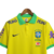 Camsia Seleção Brasileira I 22/23 Nike Torcedor Masculina - Amarela com detalhes em verde com todos os patrocinios - Shirt Company