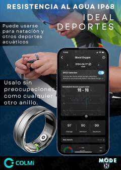 Anillo Inteligente Smart Ring Monitoreo Salud Nuevo RO6 Modelo Colmi - tienda online