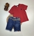 Bermuda Jeans Infantil Com Cinto- Michele Collection Ref. 1322 - loja online