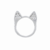 PIERCING ARGOLA TORÇÃO 8MM GATINHO 3 ZIRCONIA SEMIJOIA RODIO - comprar online