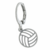 BRINCO ARGOLA CLICK PINGENTE BOLA DE VOLEY AÇO INOX - comprar online