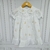 Vestido Branco infantil com bordado amarelo