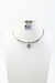 Conj Choker C Brinco Metal C Zirc - comprar online