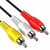 Cable Rca Rca Audio Video Macho Macho 1.8 Metros 3x3 Fichas Handa Negro