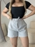 Short Zara cinto cinza - comprar online