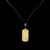 Colar Masculino De Couro DogTag One Dourado na internet